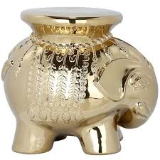 Safavieh Elephant Gold Ceramic Garden