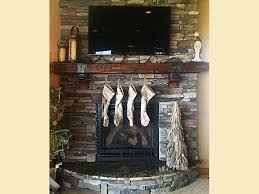 fireplace mantel with