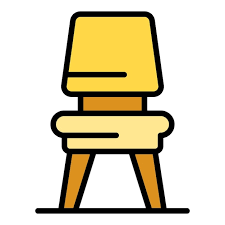 Small Chair Icon Outline Vector Garden