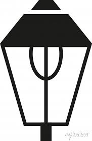 Solar Garden Light Lamp Icon Wall