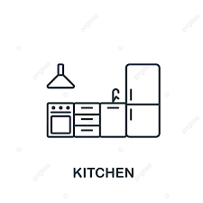 Minimalist Kitchen Icon For Web Design