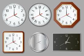 Round And Rectangular Wall Clock