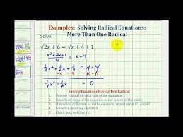 Ex 7 Solve Radical Equations Two