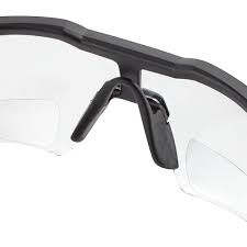 Bifocal Safety Glasses Magnified
