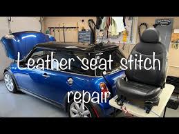 Leather Car Seat Seam Stitch Repair