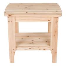Rectangular Wood Outdoor Side Table