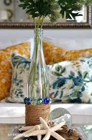 Recycled Diy Flower Vase From A Wine Bottle