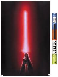 Red Lightsaber Wall Poster