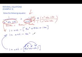 Rational Equations Example 3 Numerade