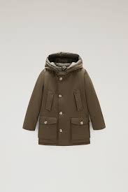 Boys Arctic Parka In Ramar Cloth Green