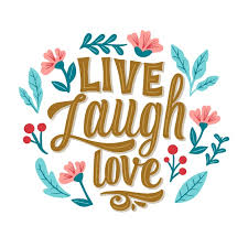 Live Laugh Love Lettering With Flowers