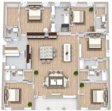 5 Bedroom Apartment Plan Examples