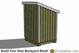 5x6 Lean To Shed Plans Icreatables Sheds