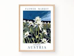 Austria National Flower Poster Flower