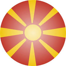 Country Flag Macedonia Icon Flat Style