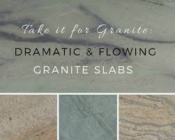 Dramatic And Flowing Granite Slabs