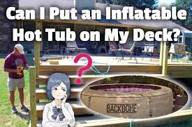 An Inflatable Hot Tub On My Deck