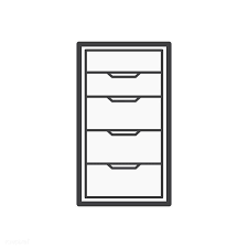Ilration Of Office Cabinet Icon