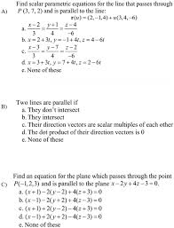 Scalar Parametric Equations