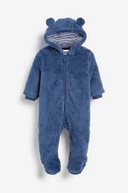 Buy Navy Blue Cosy Fleece Bear Baby