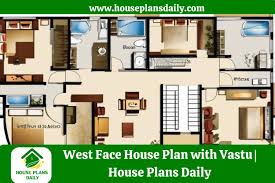 West Face House Plan With Vastu House