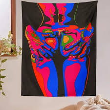 Psychedelic Tapestry Nude Women