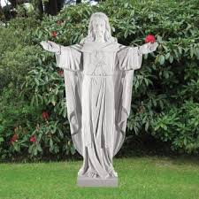 Christ 38cm Marble Resin Garden