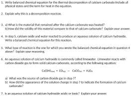 Write A Balanced Chemical Equation For