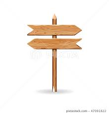 Wooden Arrow Signs Board Set Vector