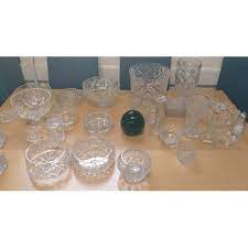 12 5cm Wide Cut Glass Bowls