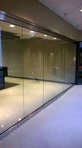 Crystal Clear Glass Glass Door