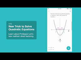 Solve Quadratic Equations