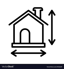 House Plan Icon Royalty Free Vector