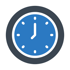 Wall Clock Generic Blue Icon