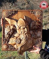 Art Wall Odin Ravens Viking Mythology