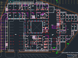 General Hospital Drawings In Autocad Dwg