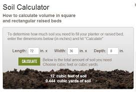 Garden Soil Calculator Gardener S