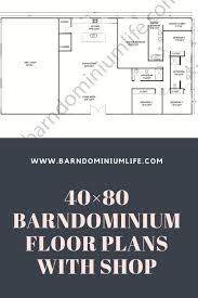 40 80 Barndominium Floor Plans With