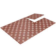 Pure Garden Interlocking Patio Deck Or Garage Floor Tiles Red 12 Tiles
