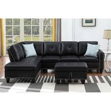 Devion Furniture Faux Leather Sectional