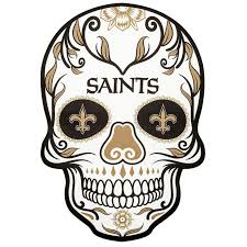 Orleans Saints Outdoor Skull Graphic