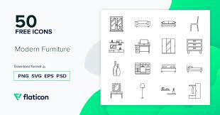 Modern Furniture Icon Pack 50 Svg Icons