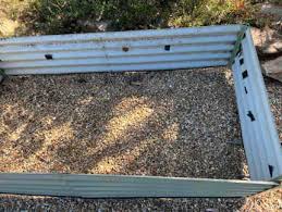 Corrugated Iron Raised Garden Bed