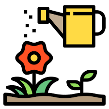 Watering Can Payungkead Lineal Color Icon