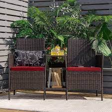 Alpulon Brown 1 Piece Wicker Patio