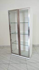 Plain White Profile Glass Door Unit