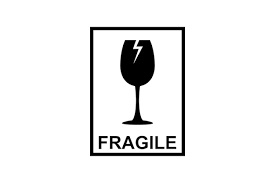 Premium Vector Fragile Flat Icon With
