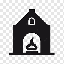 Fireplace Of A Building Icon Vector A