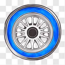 White Car Tire Wheel Ornament
