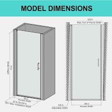 Pivot Frameless Shower Door